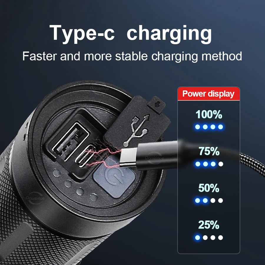 2026 LED Rechargeable Flashlight