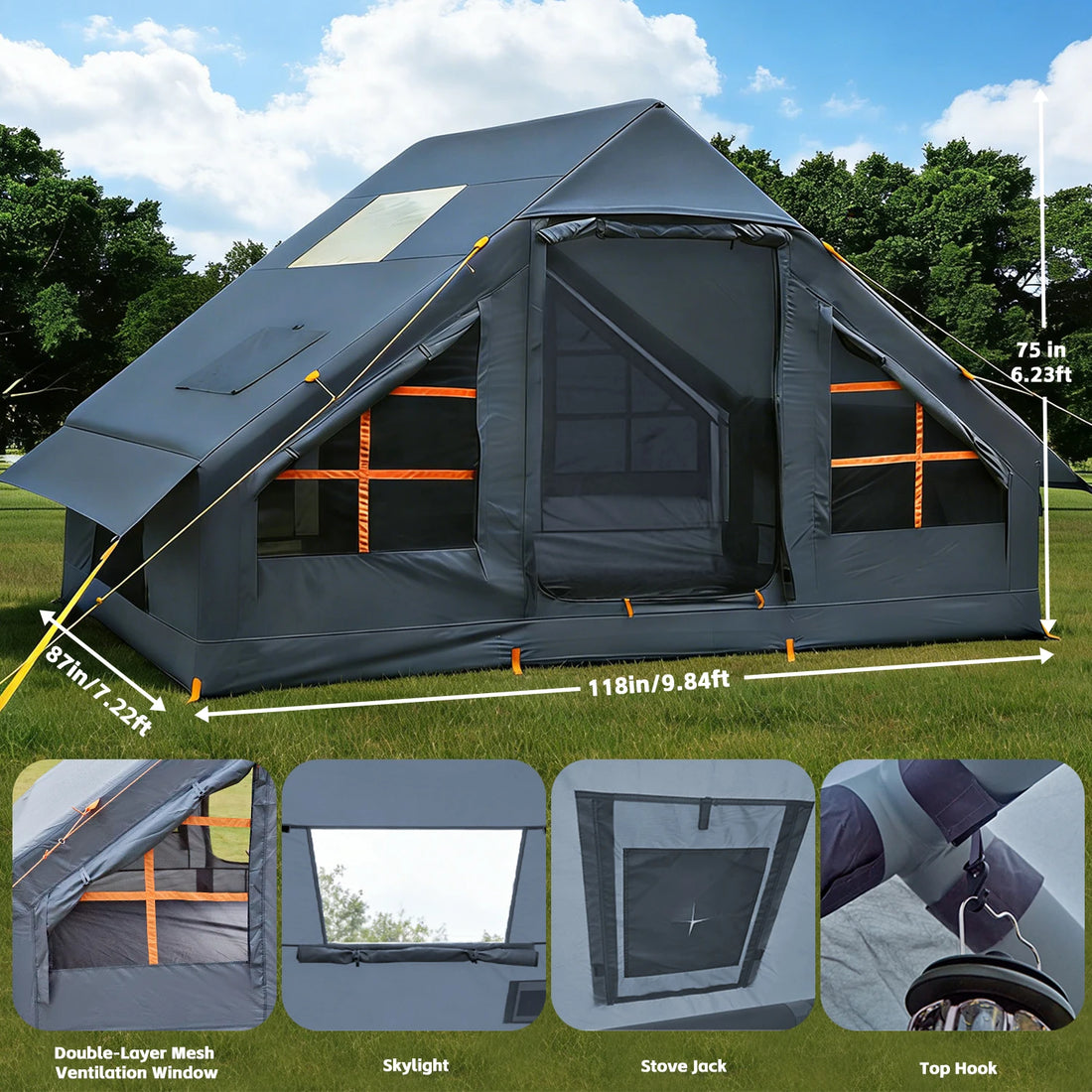 Easy Blow Up Glamping Tent
