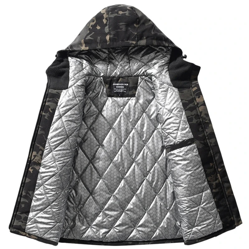 Winter Heat Reflection Warm Coats, Cargo Pants Set