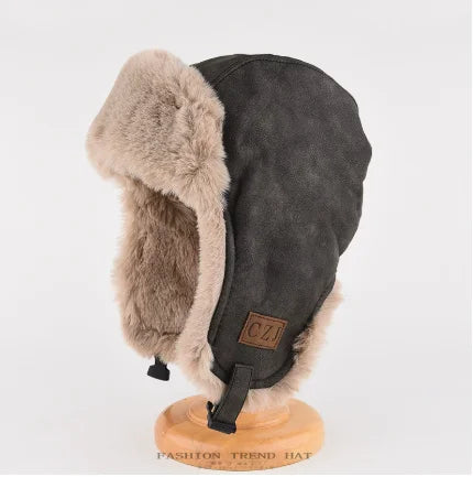 Winter Trapper Hat with Earmuffs