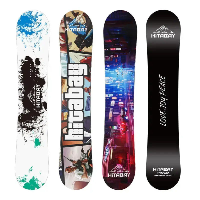 Snowboard with Aluminum Skis & Bindings