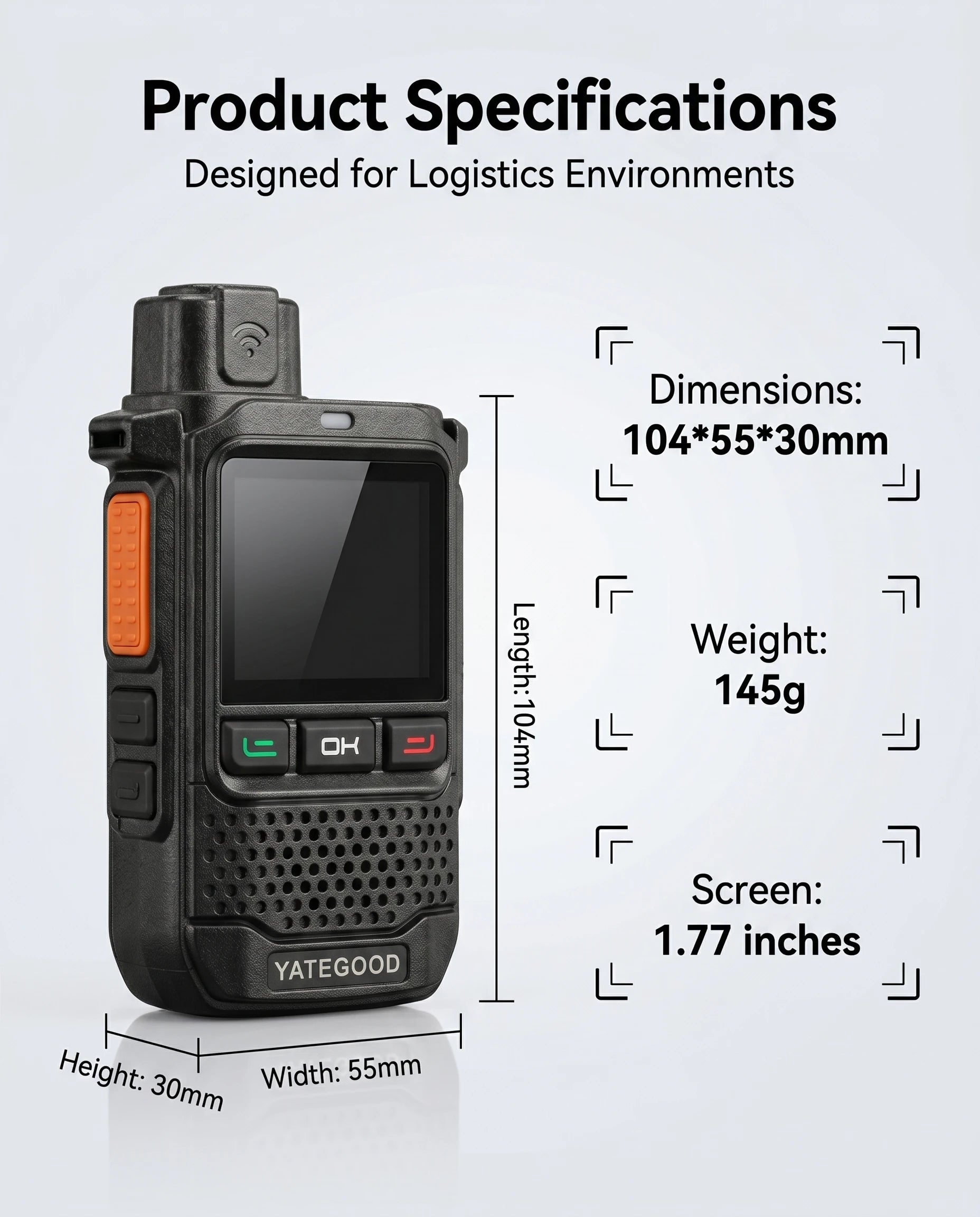 YATEGOOD Global G650 GPS 4G/5G Walkie Talkie