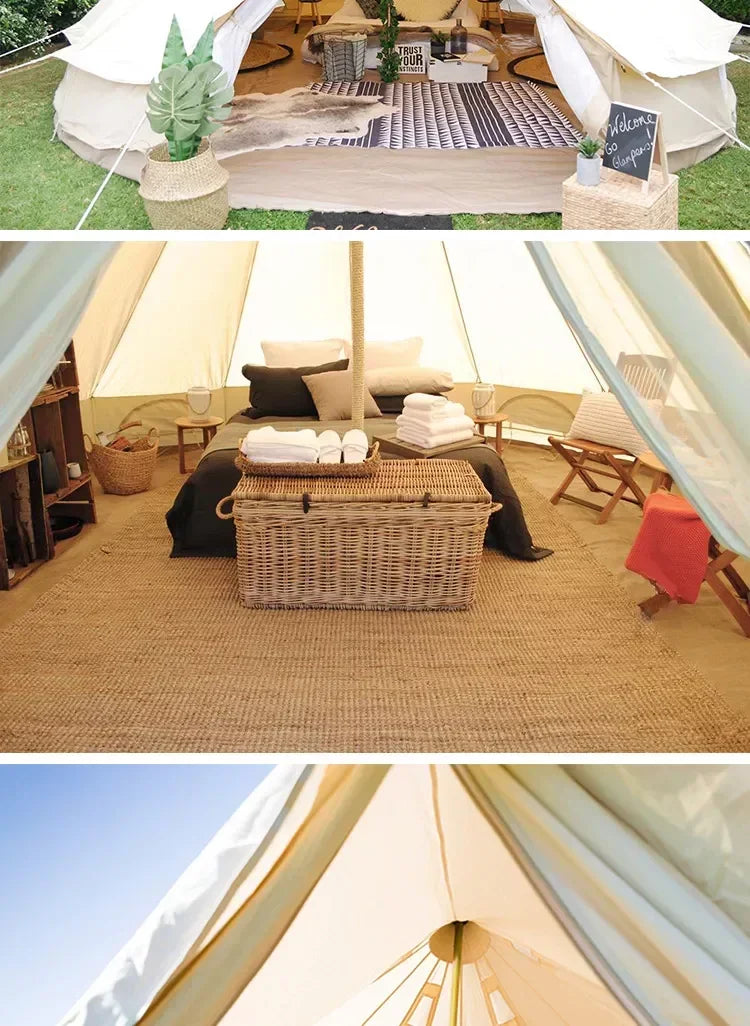 Outdoor Cotton Canvas Bell Yurt Tent