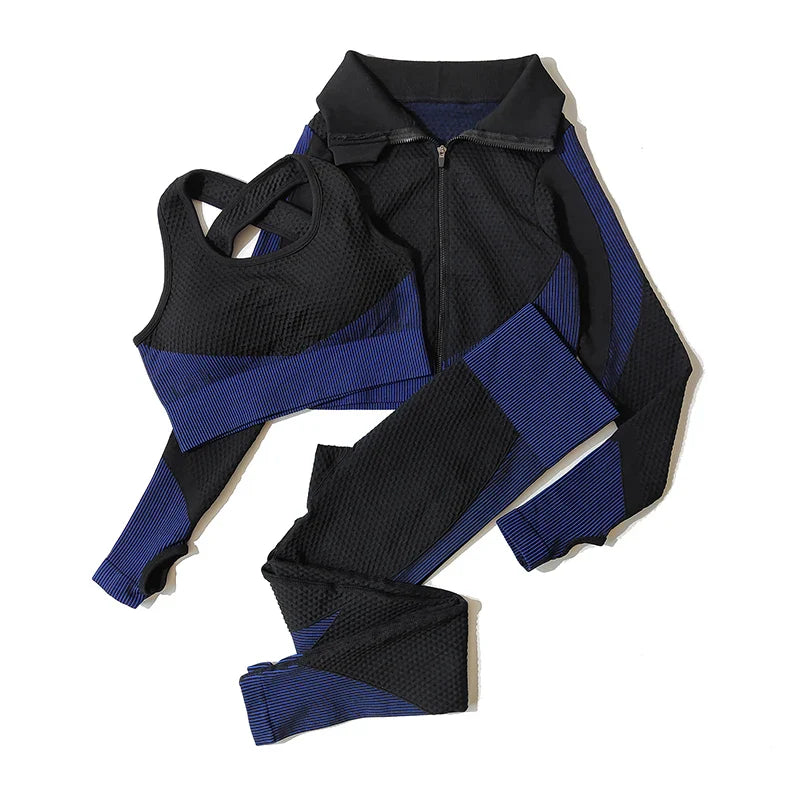 Yoga Leggings & Top Set Workout Clothes Gym Wear