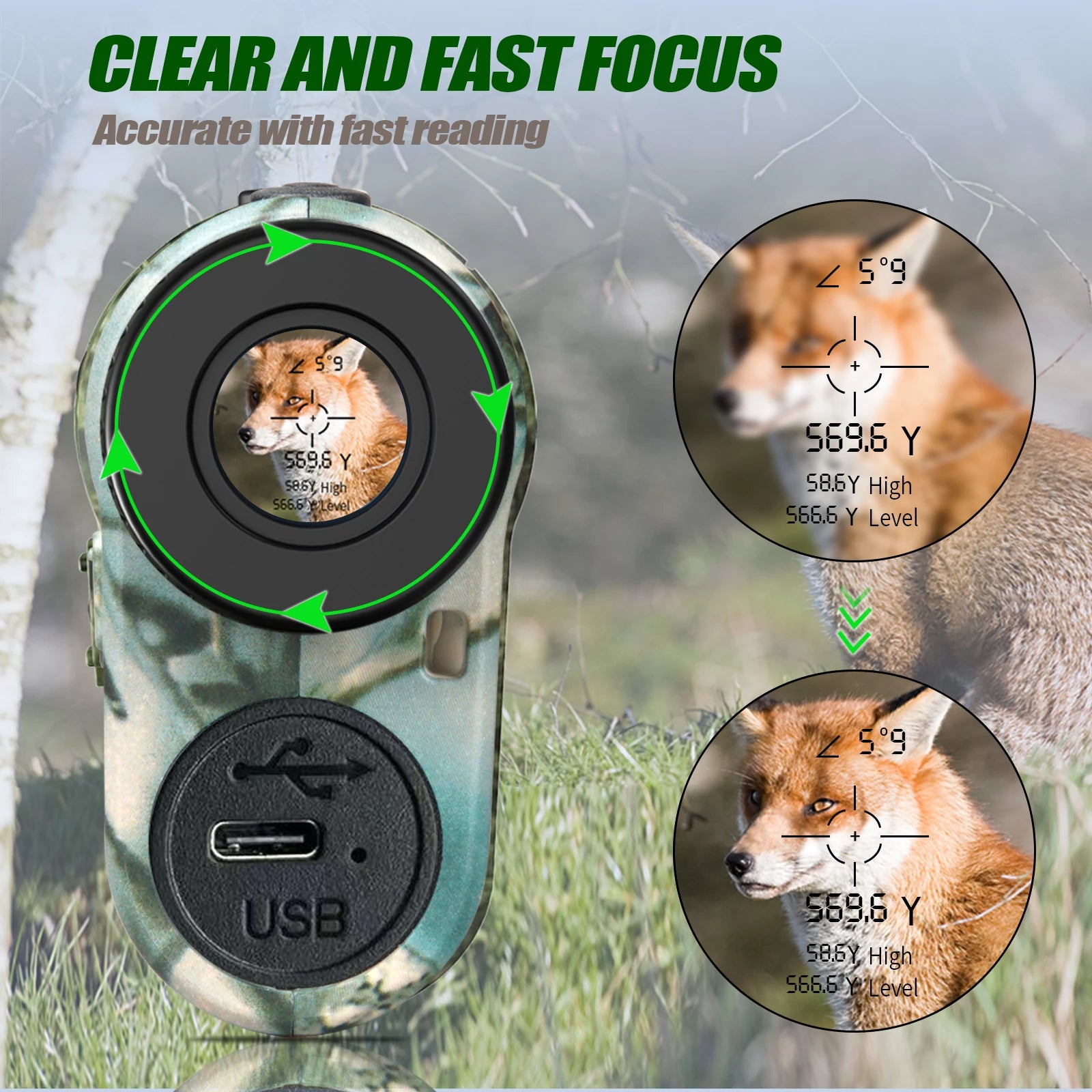 REVASRI 1000M Hunting Range Finder