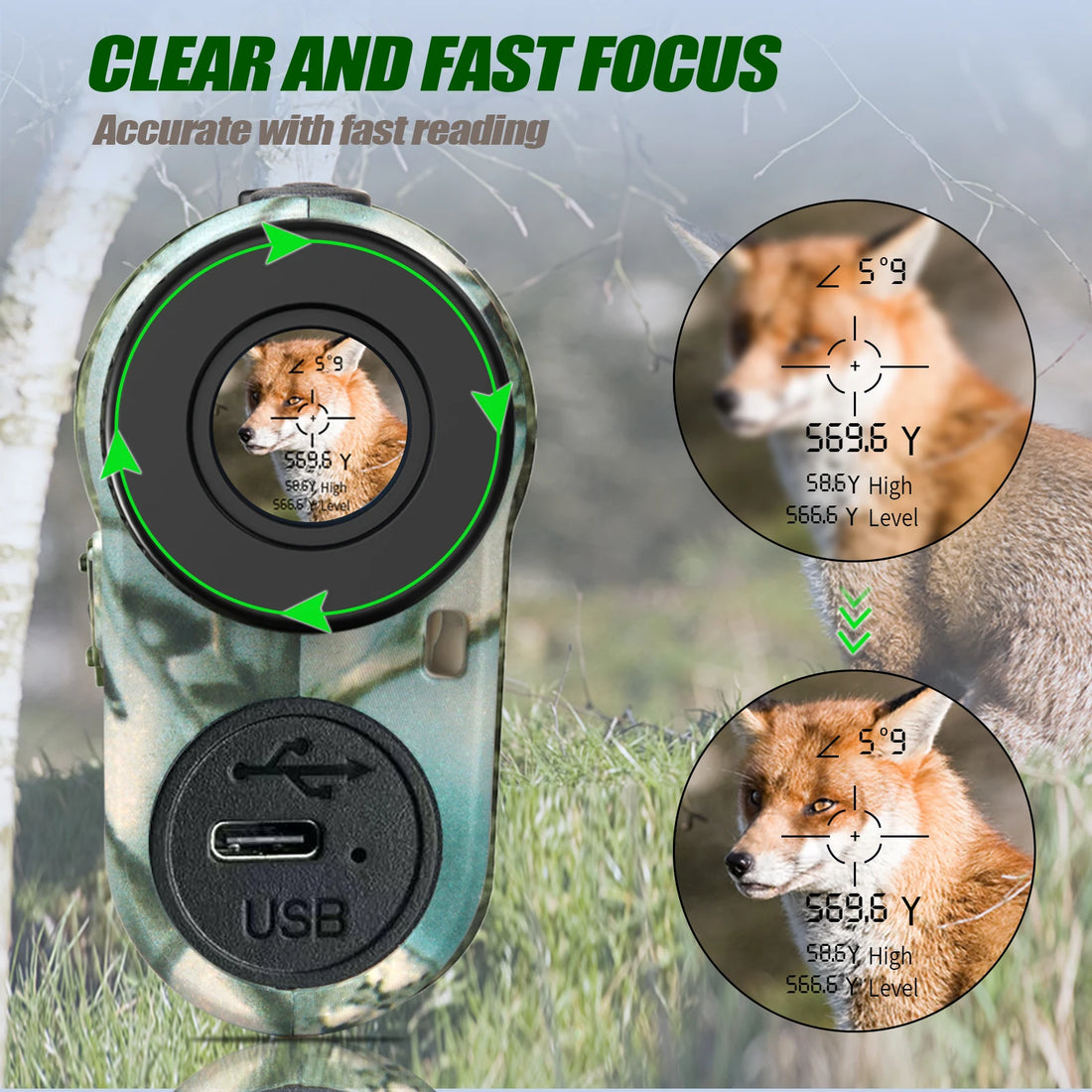 REVASRI 1000M Hunting Range Finder