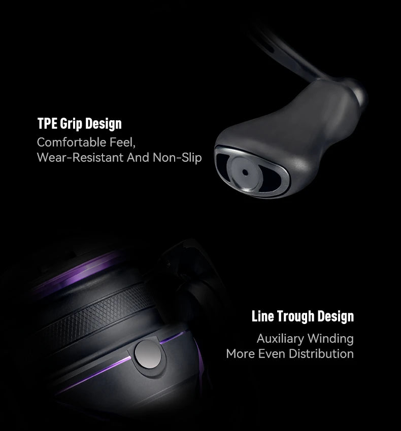 Kingdom Tegmen Pro Spinning Fishing Reel 16kg Max Drag 6.2:1 High Speed Gear Ratio 8+1BB Light Weight Saltwater Fishing Coil