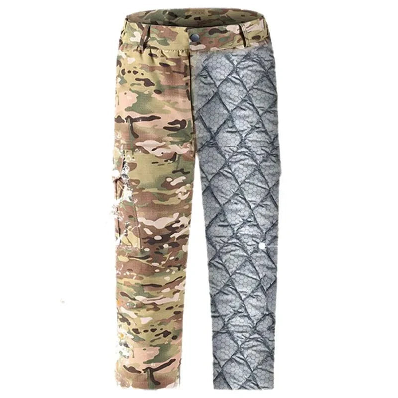 Winter Heat Reflection Warm Coats, Cargo Pants Set