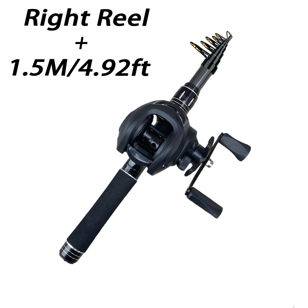 Mini Shrink 31cm Portable Fishing Rod Kit