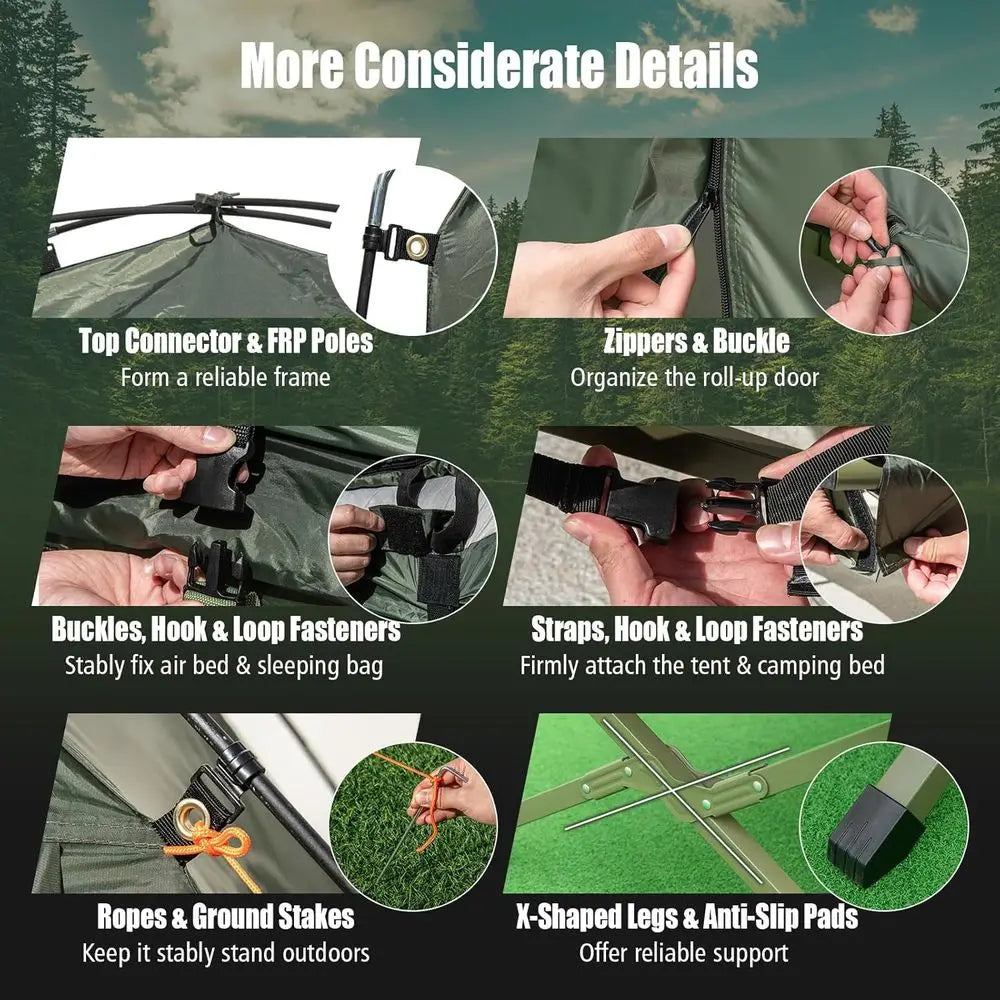All-in-One Tent Cot Set
