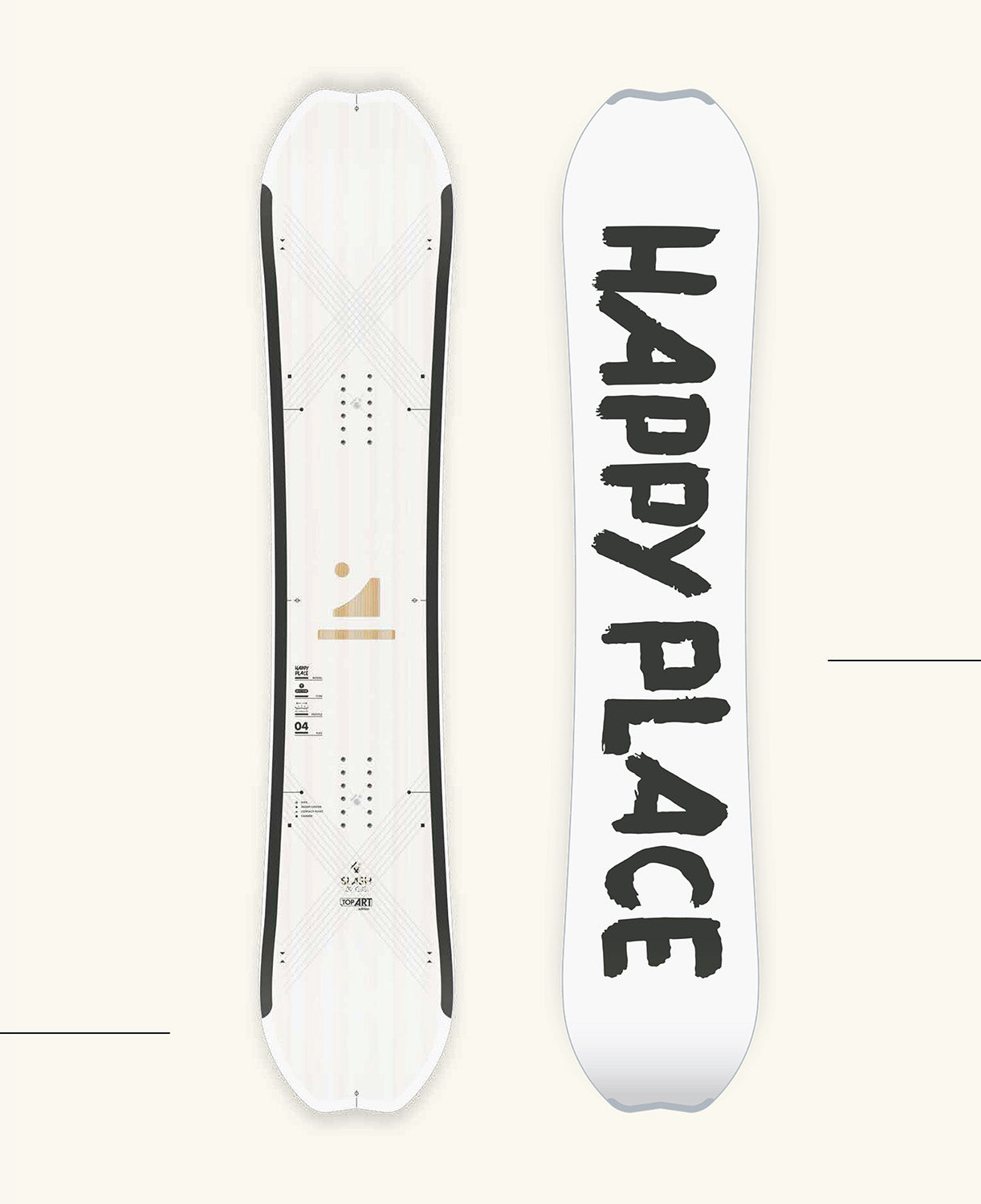 Slash by GiGi – Happy Place Snowboard (Camrock, Carbon Reinforced)