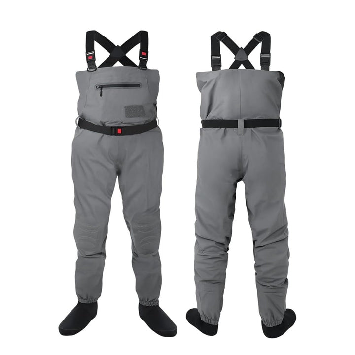DikaSun Breathable Stocking Foot Waders for Fly Fishing (Lightweight Unisex Design for Men & Women)