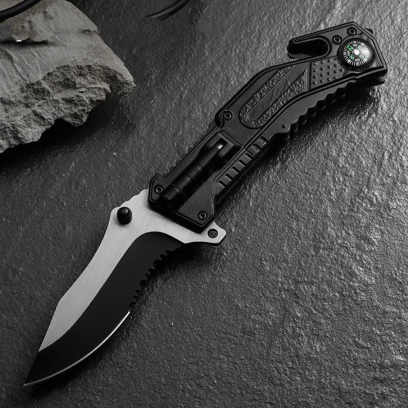 Folding Survival Knife for Wilderness Survival and Emergency Preparedness