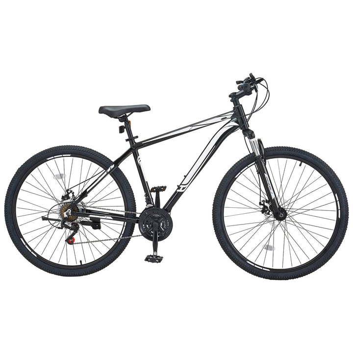 Mountain Bike, 29 inch MTB Bicycle with Front Suspension, 21 Speeds SHIMANO Twist Shifting, Comfort Saddle, Dual Disc Brakes, Aluminum Alloy Frame, Adult Sport Cycling Bicycle Trail Snow