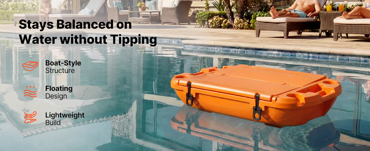 SucceBuy Floating Cooler 40QT