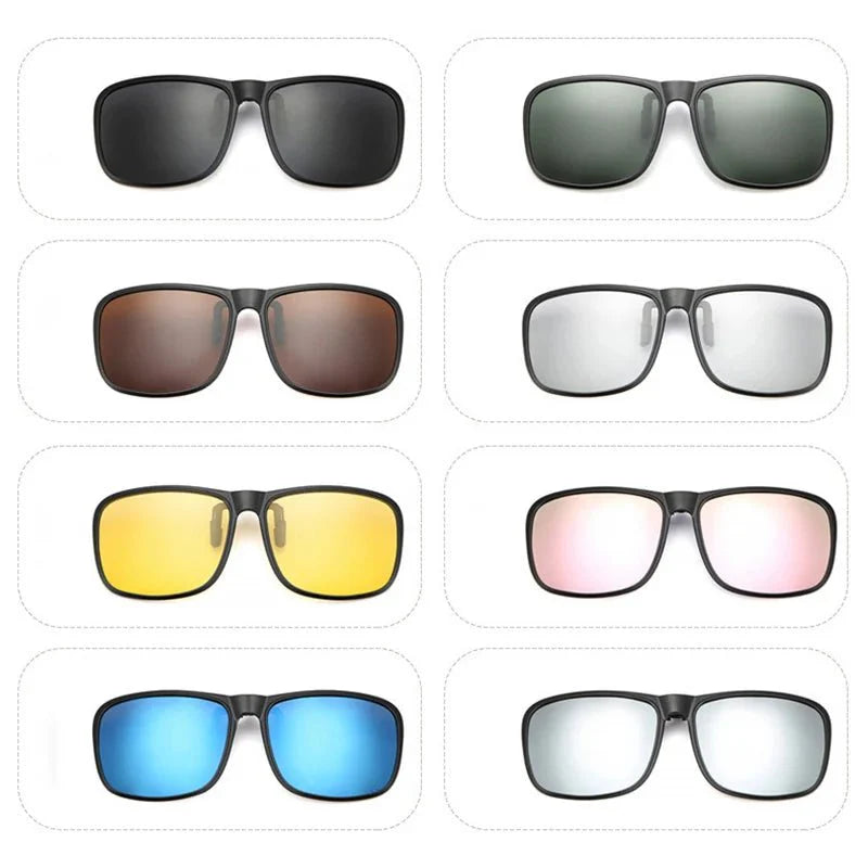 Unisex Clip-On Polarized Sunglasses – UV Protection