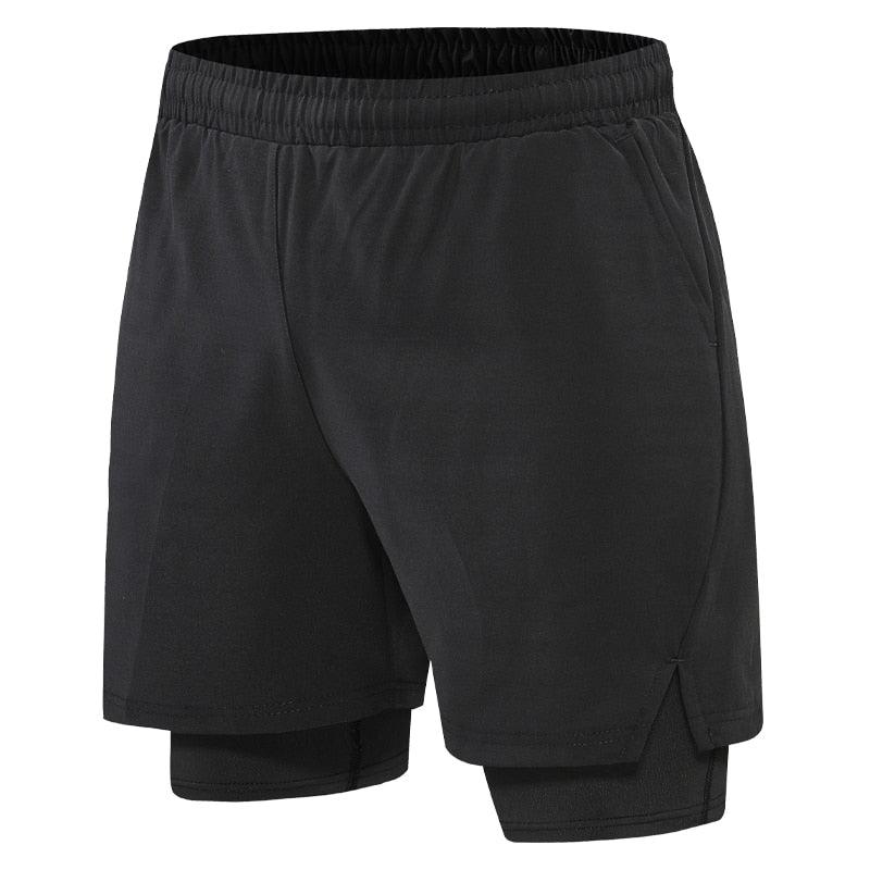Men’s 2-in-1 Quick-Dry Running Shorts with Liner