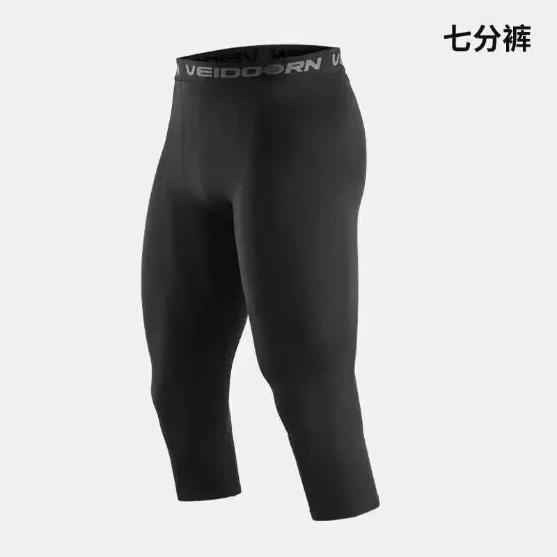 Men's Compression Tights – Cool-Dry Running & Training Leggings
