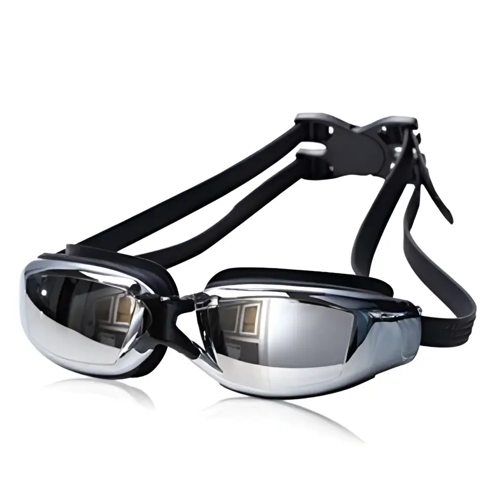 Mirrored Waterproof Swimming Goggles – UV Protection & Anti-Fog