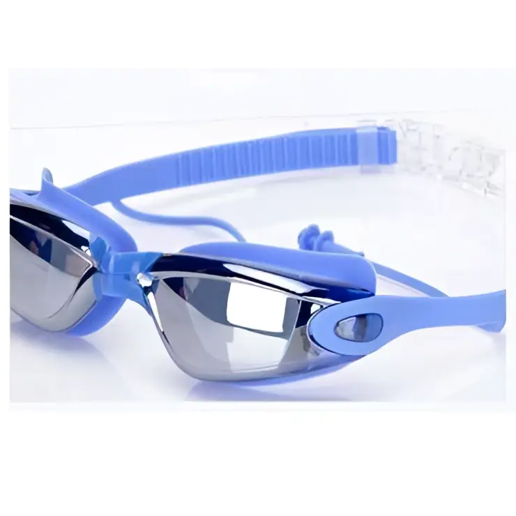 Mirrored Waterproof Swimming Goggles – UV Protection & Anti-Fog