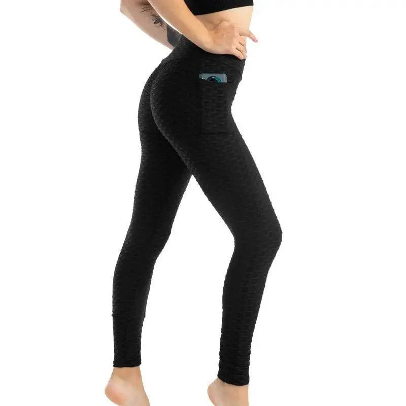 Women’s High Waist Push-Up Leggings with Pockets – Fitness