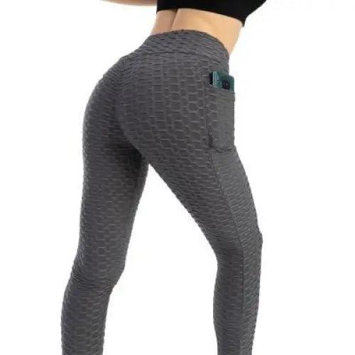 Women’s High Waist Push-Up Leggings with Pockets – Fitness