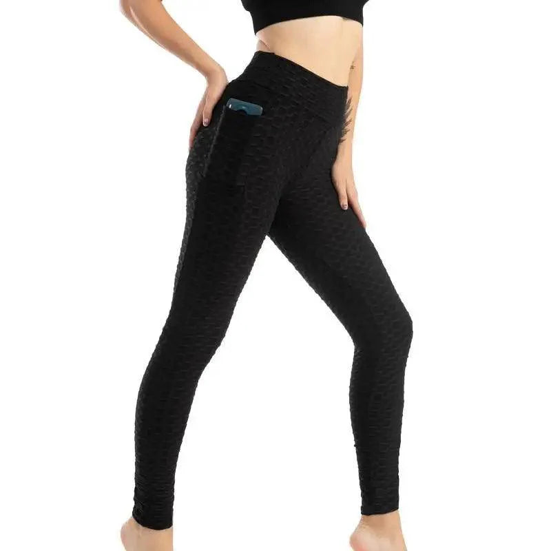 Women’s High Waist Push-Up Leggings with Pockets – Fitness
