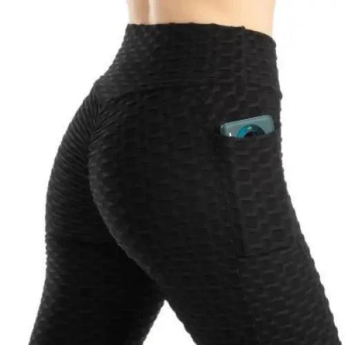 Women’s High Waist Push-Up Leggings with Pockets – Fitness