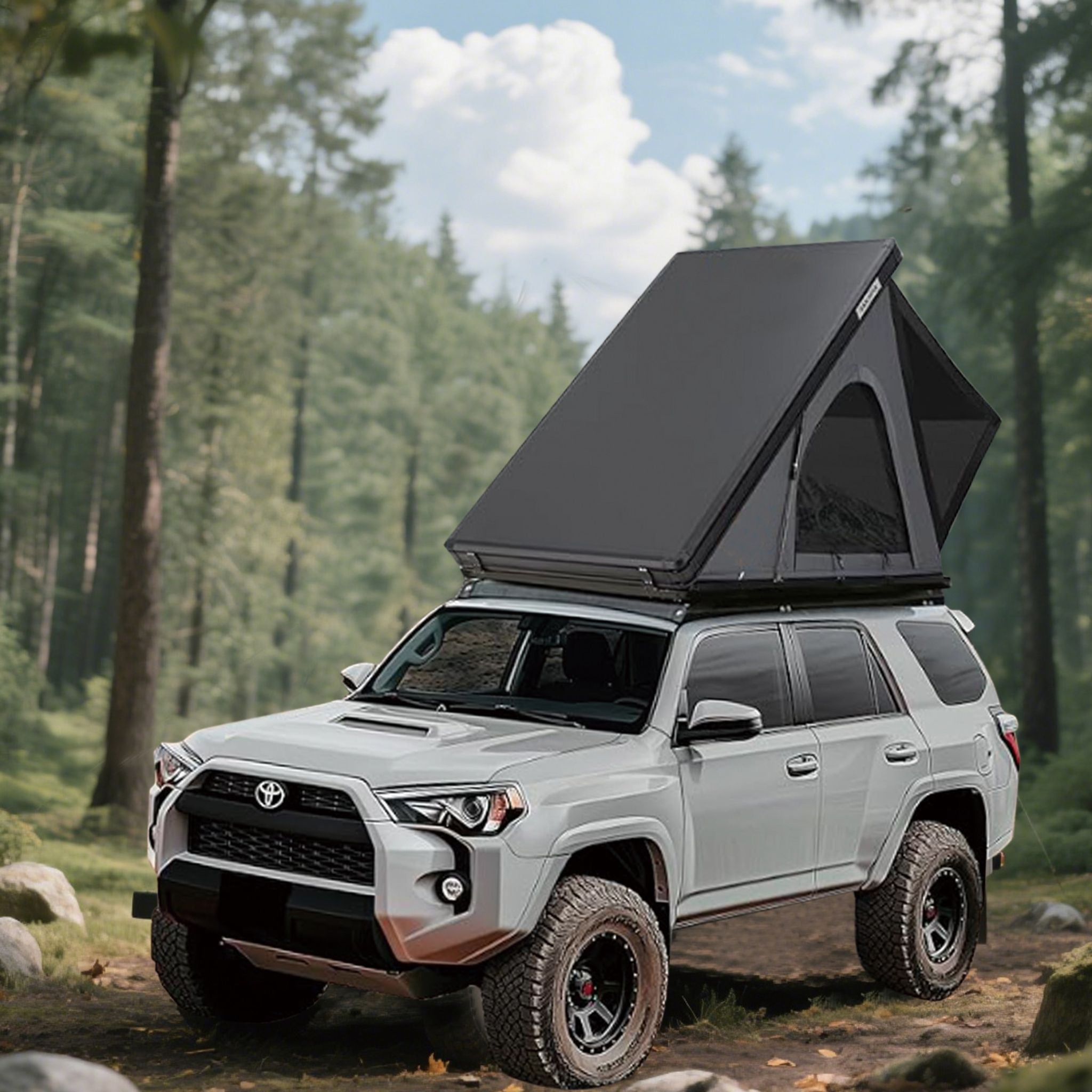 Trailora Apex Premium Lightweight Hard Shell Rooftop Tent With LED Strip And Memory Foam (SAK51780)