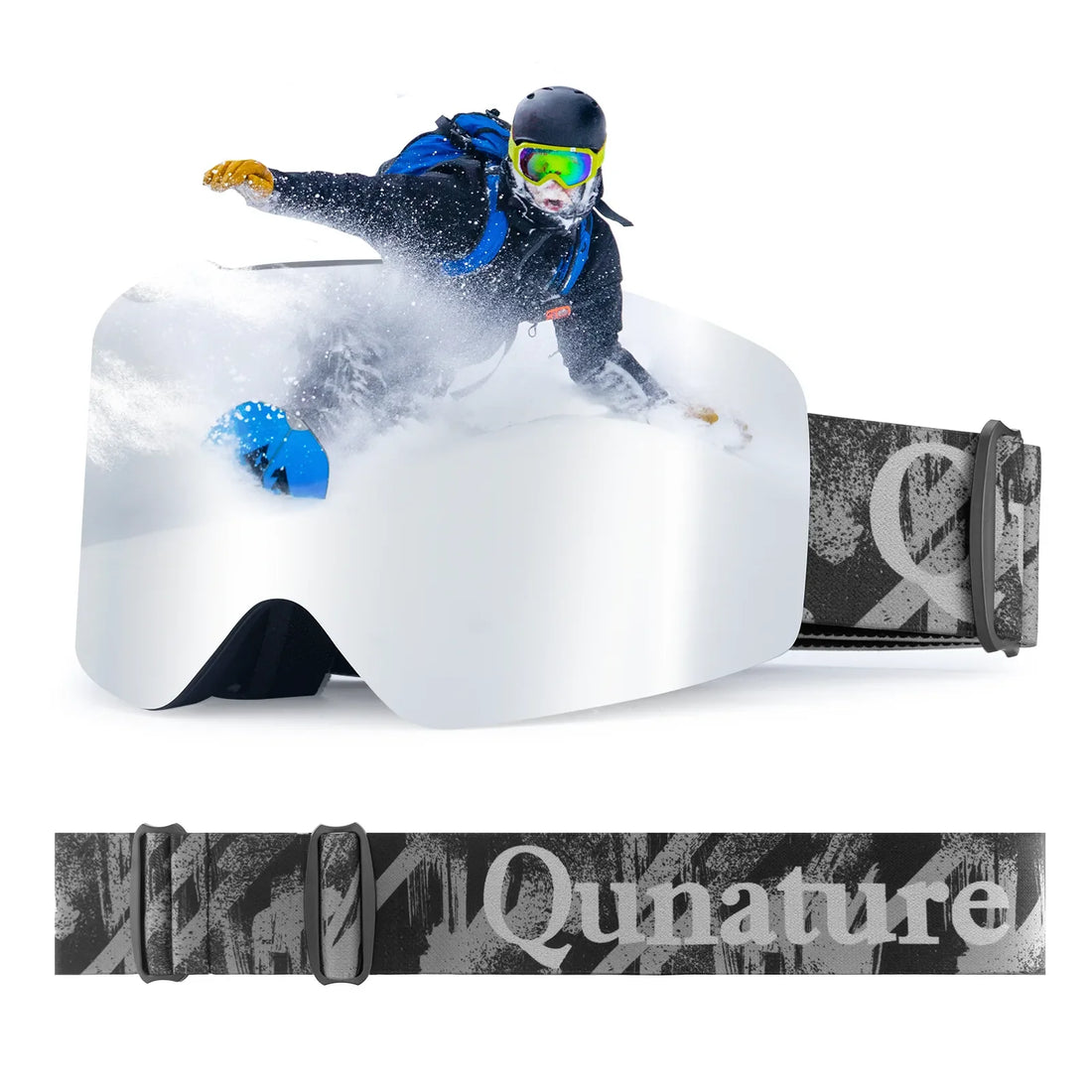 Frameless Anti-Fog Ski Goggles – HD Lens with UV400 Protection