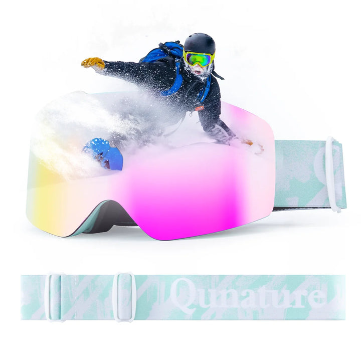 Frameless Anti-Fog Ski Goggles – HD Lens with UV400 Protection