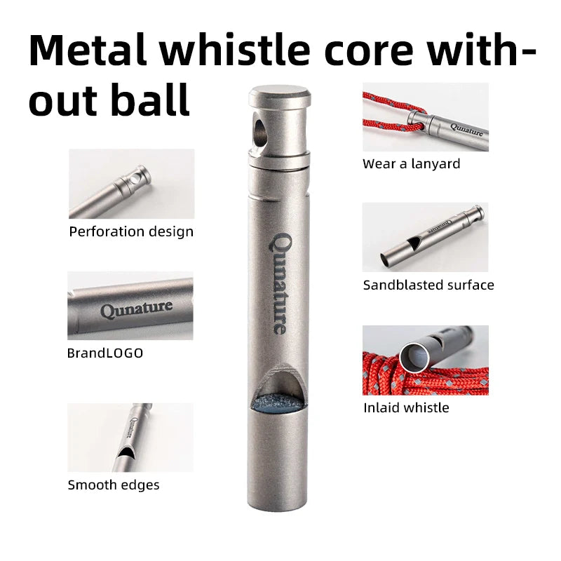 Titanium Survival Whistle – 120dB Loud & Lightweight