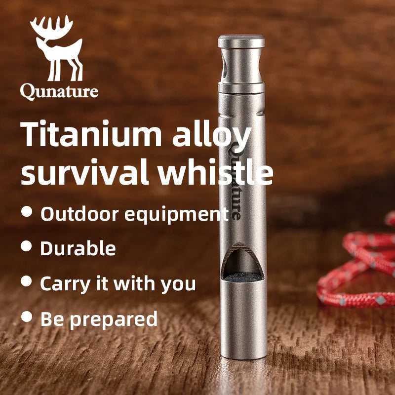 Titanium Survival Whistle – 120dB Loud & Lightweight
