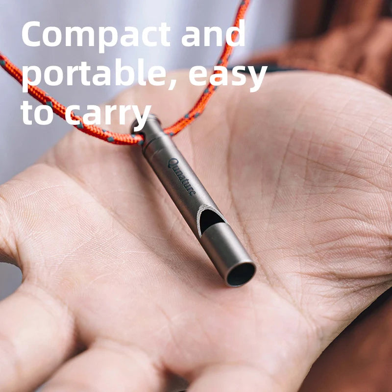 Titanium Survival Whistle – 120dB Loud & Lightweight