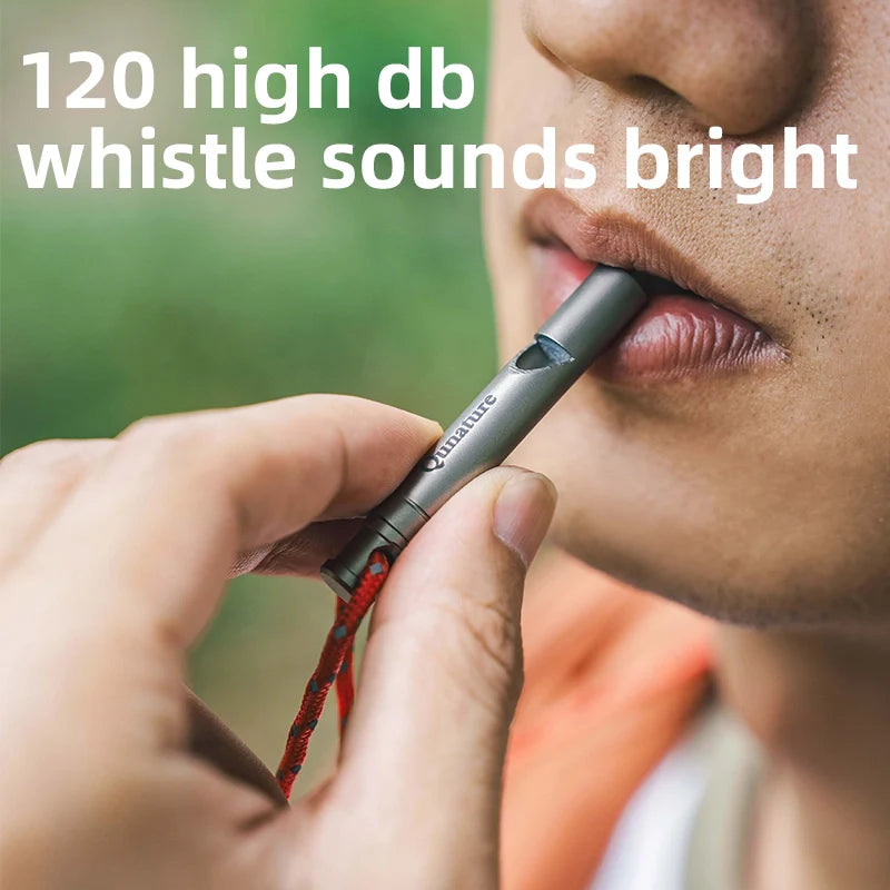 Titanium Survival Whistle – 120dB Loud & Lightweight