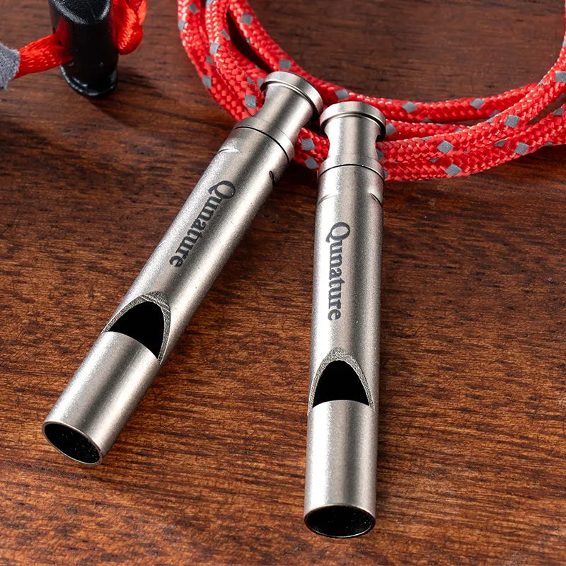 Titanium Survival Whistle – 120dB Loud & Lightweight