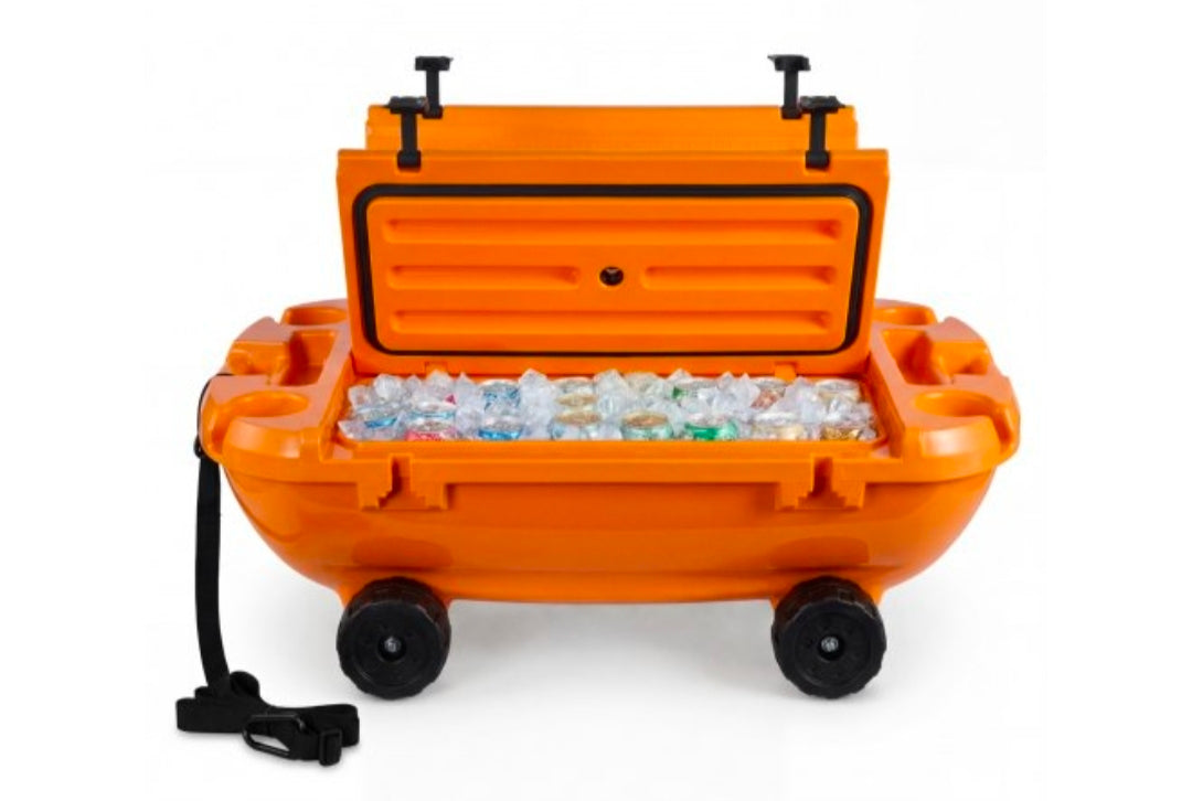 Floating Cooler, 40 QT Floating Ice Chest with Dry Storage & Tow Rope, Premium LLDPE Amphibious Drink Cooler for Water & Land, Cruise Smoothly Stable on Lake, River, Pool, Beach, Kayak