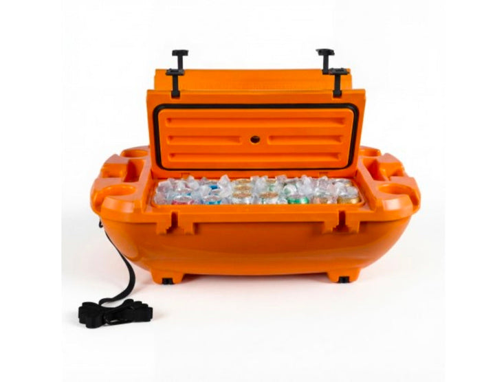 Floating Cooler, 40 QT Floating Ice Chest with Dry Storage & Tow Rope, Premium LLDPE Amphibious Drink Cooler for Water & Land, Cruise Smoothly Stable on Lake, River, Pool, Beach, Kayak