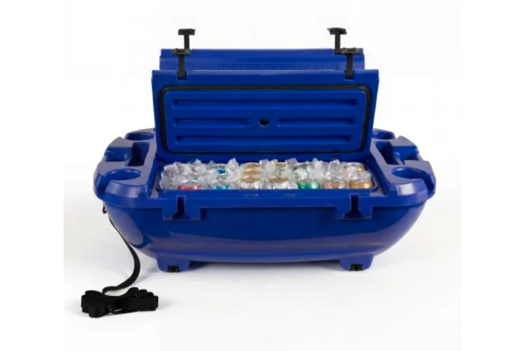 Floating Cooler, 40 QT Floating Ice Chest with Dry Storage & Tow Rope, Premium LLDPE Amphibious Drink Cooler for Water & Land, Cruise Smoothly Stable on Lake, River, Pool, Beach, Kayak
