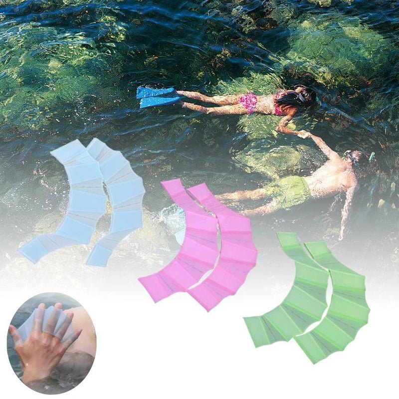 Silicone Swimming Hand Fins – Training Paddles