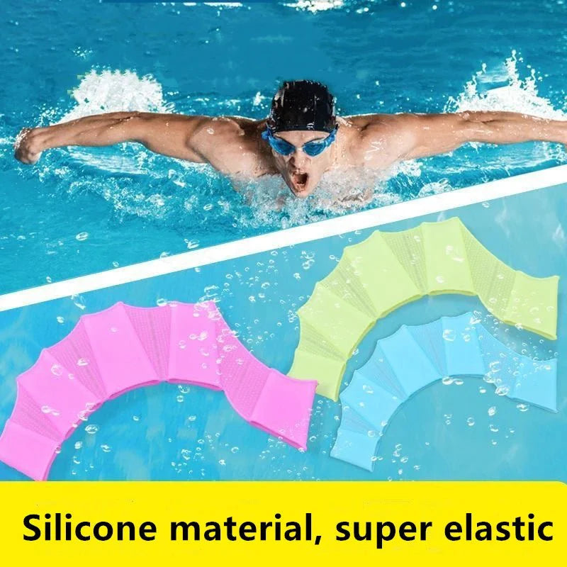 Silicone Swimming Hand Fins – Training Paddles