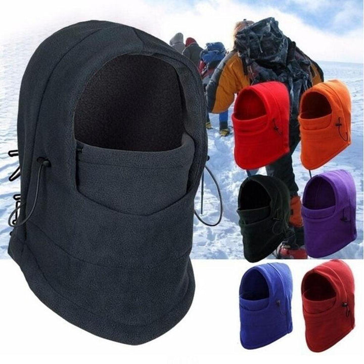 Fleece Windproof Balaclava – Thermal Hood for Cycling & Winter Sports