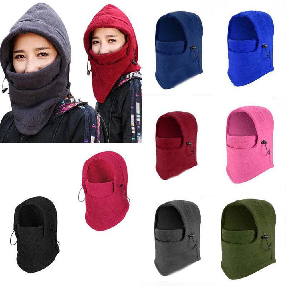 Fleece Windproof Balaclava – Thermal Hood for Cycling & Winter Sports